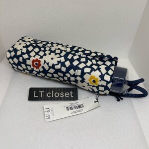 NWT Coach Uv Protection Mini Umbrella With Plaid Print Blue CBM55